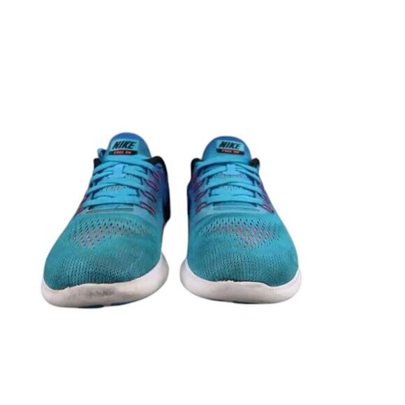 Nike Shoes Womens 7.5 Athletic Trainer Free RN Running Sneaker Blue Black Active - Picture 6 of 13